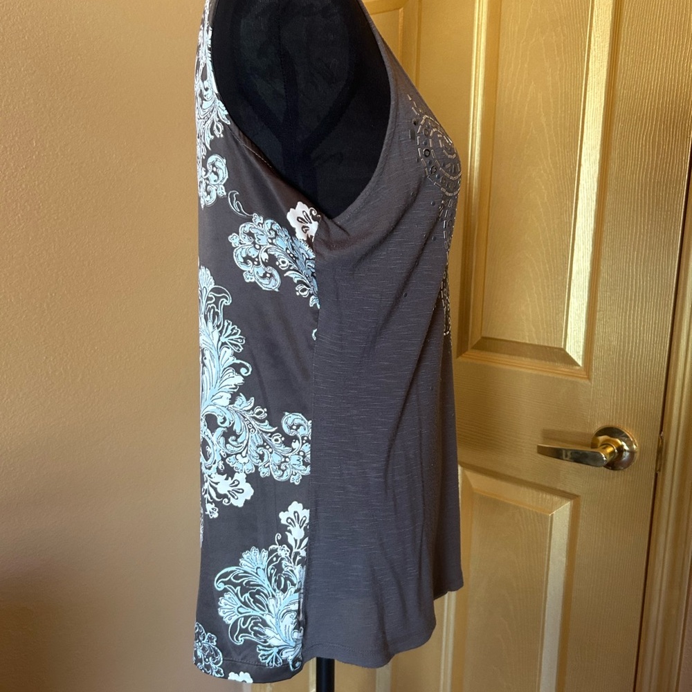 Cynthia Rowley Embellished Scoop Neck Tank Top - Picture 5 of 8